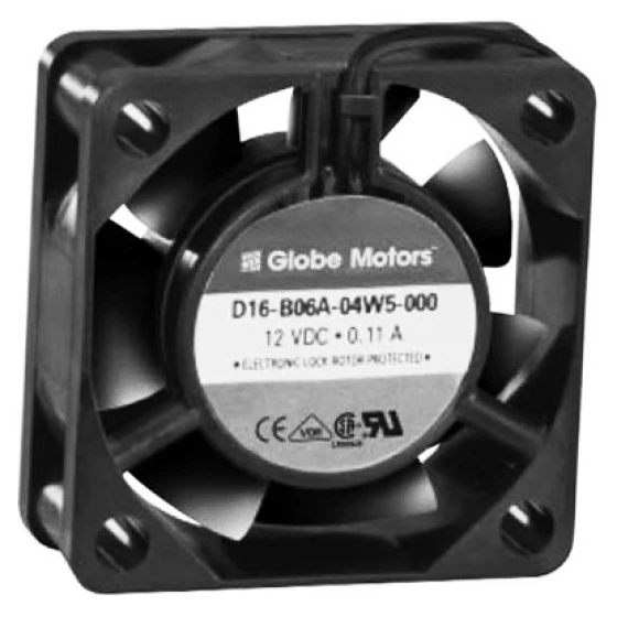 Globe Motors D16-B06A-04W5-000 Fläkt