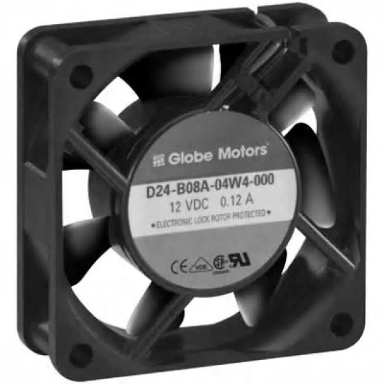 Globe Motors D24-B08A-04W4-000 Fläkt
