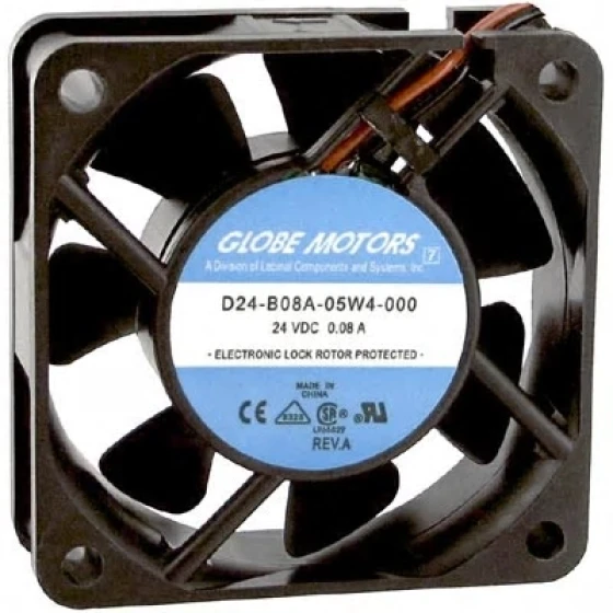 Globe Motors D24-B08A-05W4-000 Fläkt