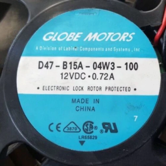 Globe-motorer D47-B15A-04W3-100 Fläkt