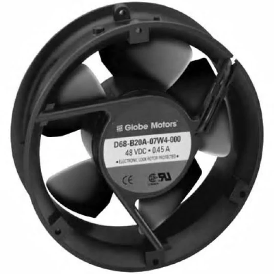 Globe Motors D68-B20A-07W4-000 Fläkt