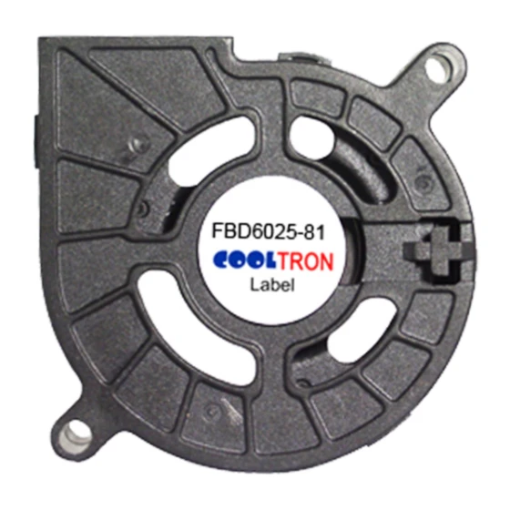 Cooltron Industrial Supply FBD6025B12W3-81-4JC1 fläkt