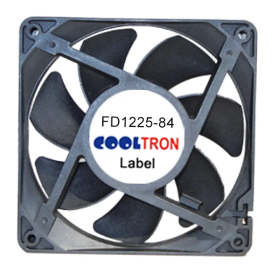 Cooltron Industrial Supply FD1225B24W3-84-2RC1 fläkt