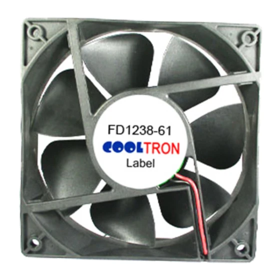 Cooltron Industrial Supply FD1238B24W3-61-3RY fläkt