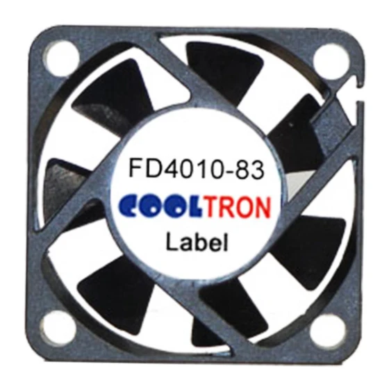 Cooltron Industrial Supply FD4010B12W5-83-2N4 fläkt