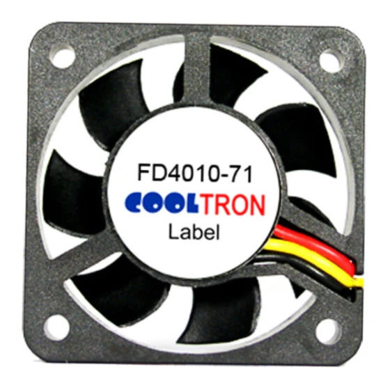 Cooltron Industrial Supply FD4010B24W5-71-2NSC2 fläkt