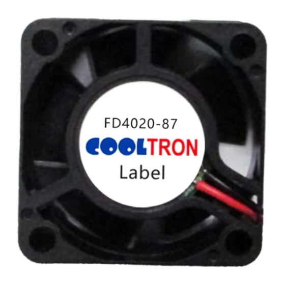Cooltron Industrial Supply FD4020B12W7-87-2R fläkt