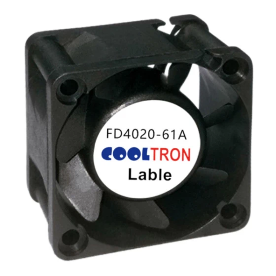 Cooltron Industrial Supply FD4020B12W9-61A-4JC2 fläkt