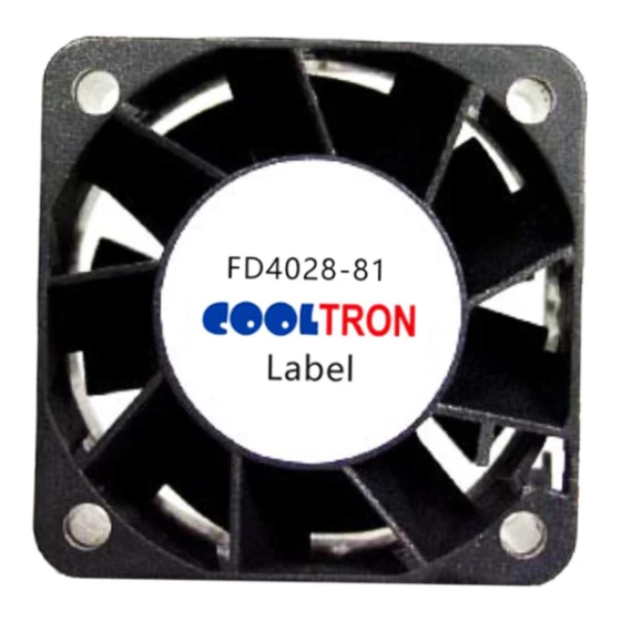 Cooltron Industrial Supply FD4028B12W1-81-3R fläkt