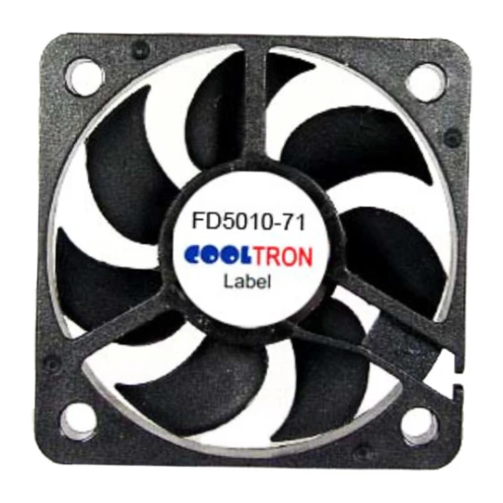 Cooltron Industrial Supply FD5010B12W7-71-2N fläkt