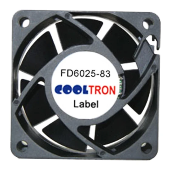 Cooltron Industrial Supply FD6025B12W7-83-2N fläkt
