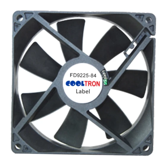 Cooltron Industrial Supply FD9225B12W7-84-4JC4 fläkt