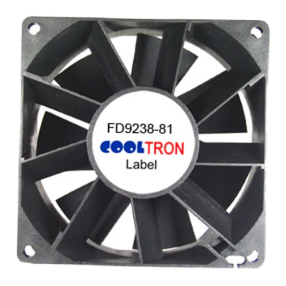 Cooltron Industrial Supply FD9238B12W5-81-2RX.C fläkt